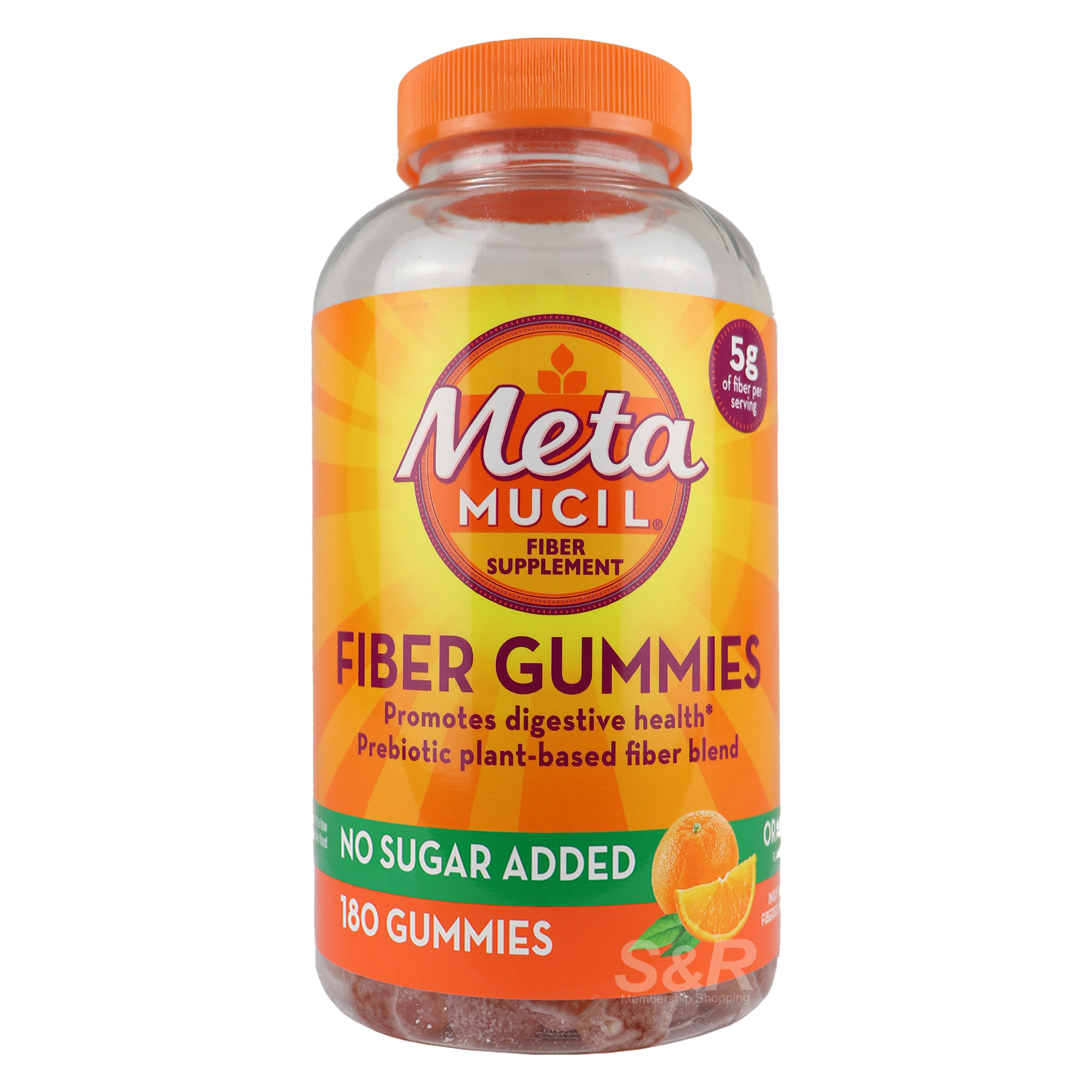 Meta Mucil Fiber Supplement Orange Flavored 180gummies Meta Mucil Fiber Supplement Orange Flavored 180gummies